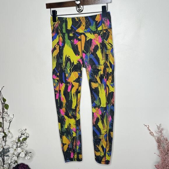 LULULEMON Invigorate High-Rise Tight 25" Undertone Black Multi Sz 6 {R36} - Picture 3 of 6